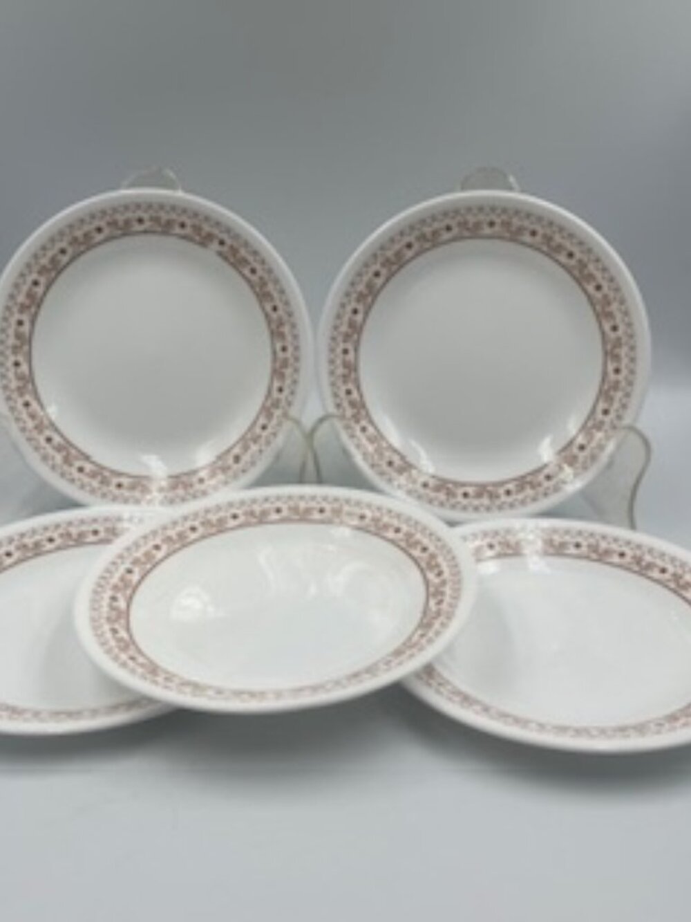Vintage Corelle Summerβ Impression Pattern Dessert Plates set of 5